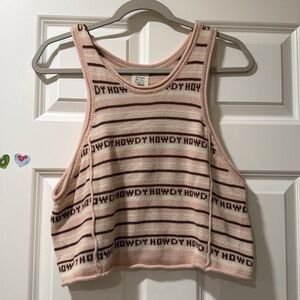 Knit country tank